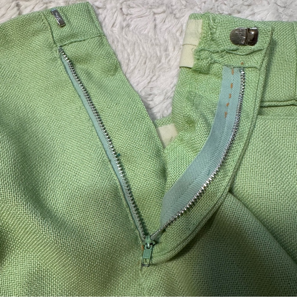 Early 1970s size 29 Levi’s star-Prest High-Waisted Trouser pistachio Green - Picture 7 of 7